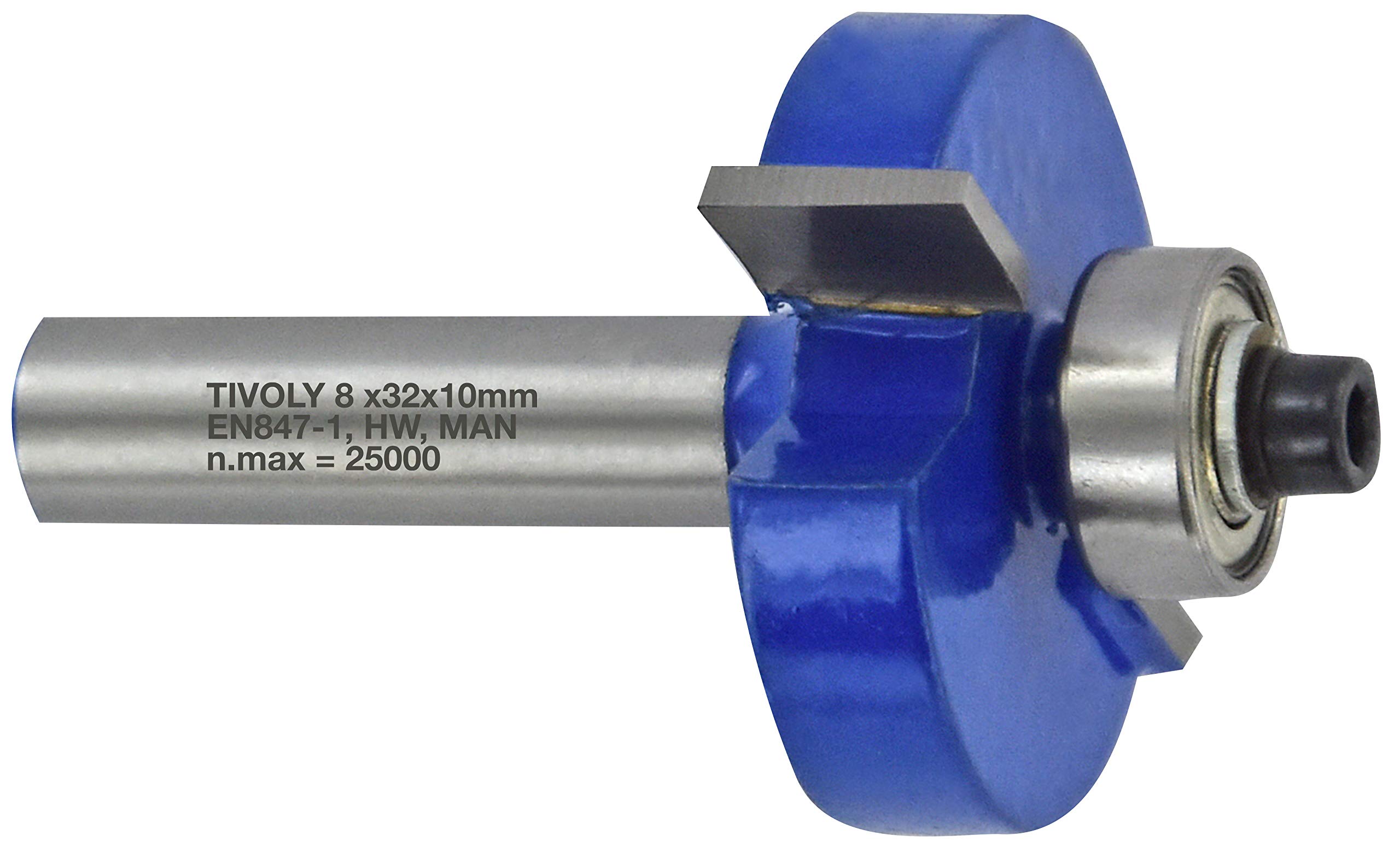 Tivoly XT60642067807 Router Bit Rebate + Guide Ø 31.8 mm