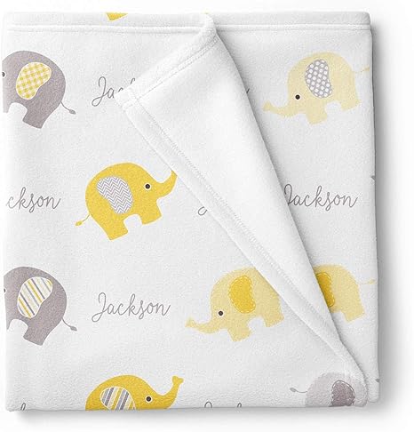 yellow fleece baby blanket