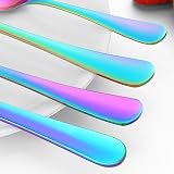 BEWOS 16-Piece Rainbow Stainless Steel Flatware Set Service for 4 view 4