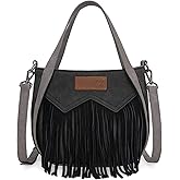 Wrangler Fringe Top-Handle Bag Medium Western Crossbody Purse for Women