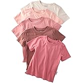Butterblu Taylor 5-Pack Short Sleeve T-Shirts 100% Organic Cotton for Boys & Girls