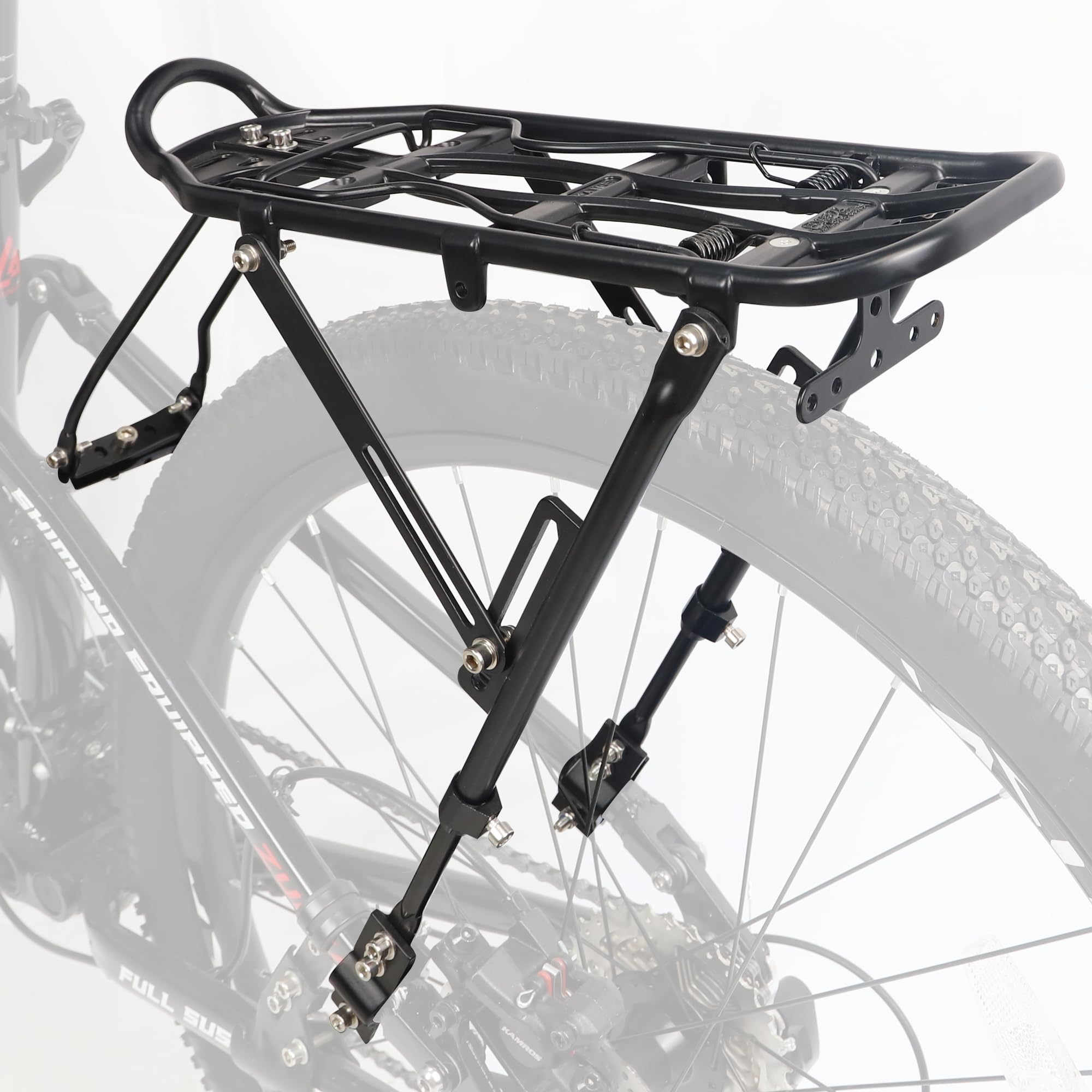 GRELiving Adjustable Touring Pannier Rack - Fits 24 - 28 Inches/700c Road & City Bikes