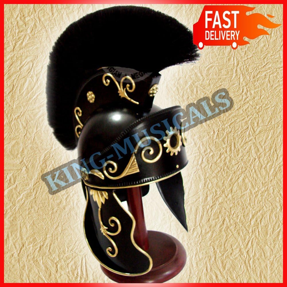Medieval Greek Corinthian Helmet w/ Plum Roman Gallic Imperial Viking Troy Helm
