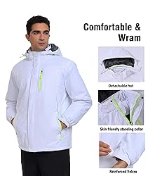 Zoofly Winter Jackets for Men Fleece Lined Wear