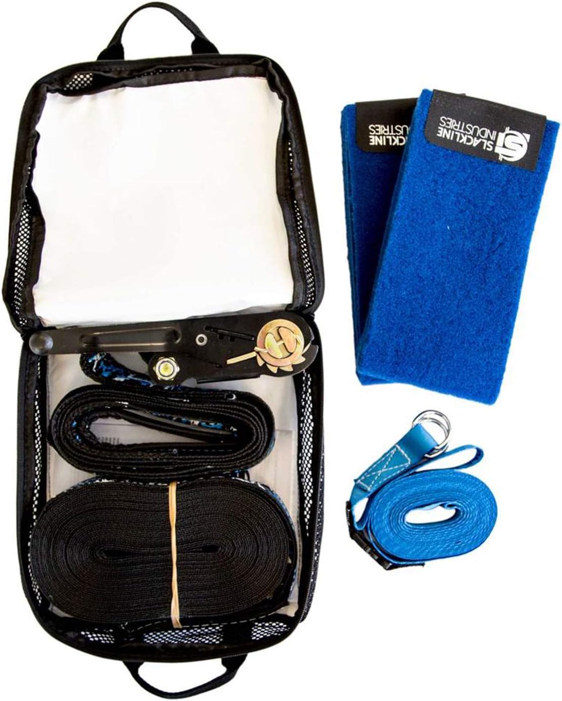 Slackline Industries 50 Foot Outdoor Performance Trick Line Kit with Bounce for Intermediate Users