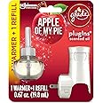 Glade PlugIns Refills Air Freshener Starter Kit, Scented and Essential Oils for Home and Bathroom, Apple of My Pie, 0.67 Fl Oz, 1 Warmer + 1 Refill