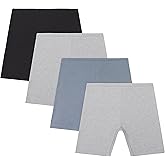 Hanes Girls Play Shorts, Cotton Stretch Play Shorts for Girls, Pull-on Shorts, Assorted Solids, Multipacks