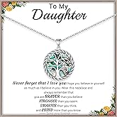 Valentines Day Gifts for Her Tree of Life Necklace for Women Birthday Gifts for Her Pendant Necklace with Shell Tree Mothers Day Gift for Mom Grandma Wife Daughter Anniversary Christmas Jewelry