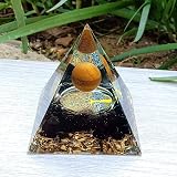 ycyingcheng Pyramid Ogan Crystal Energy Tower Tiger Eye Ball 6CM view 6