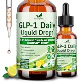 GLP-1 Support Liquid Drops, 10-in-1 Formula with Berberine, Ceylon Cinnamon, Prebiotic Fiber &amp; Green Tea Extract | Support Healthy Metabolism, Digestive &amp; Gut Health for Women &amp; Men | Vegan, Non-GMO