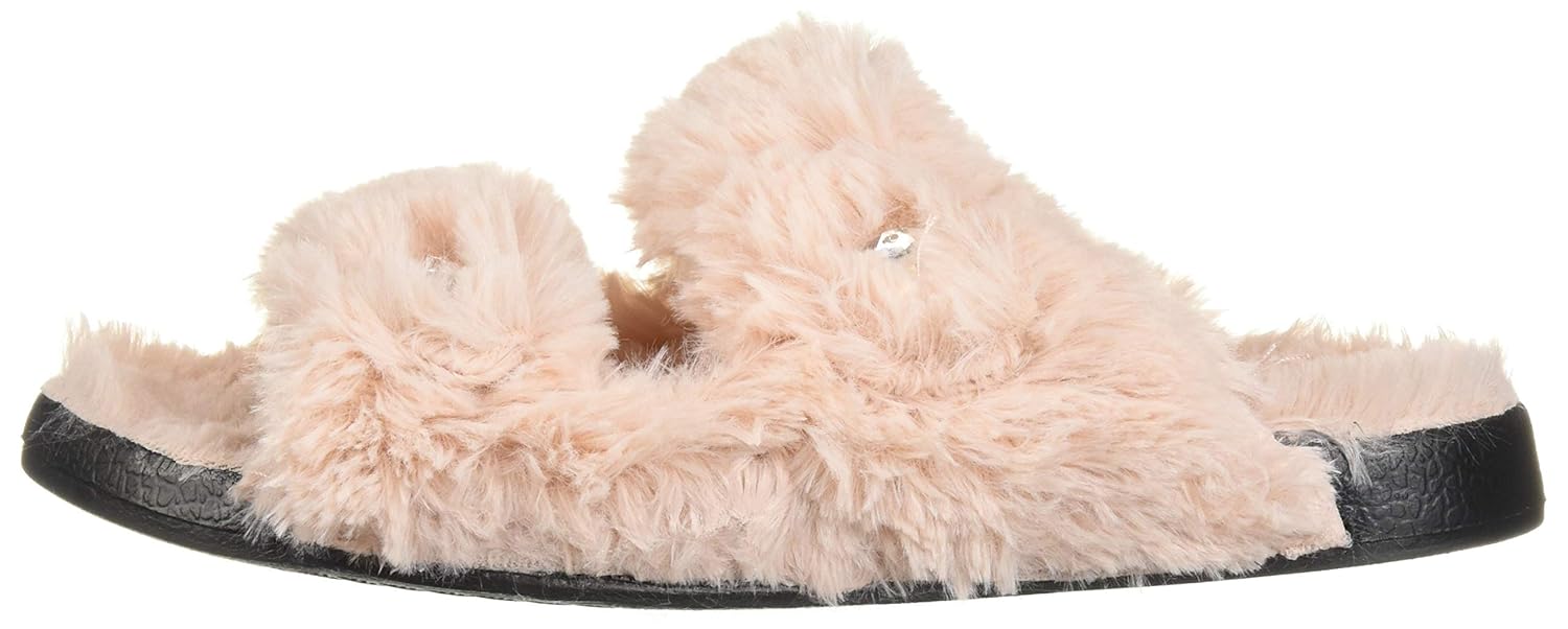 Dearfoams Womens Double Strap Slide Slipper Slippers Women