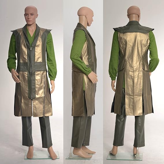 Amazon Co Jp マイティ ソー ダーク ワールド ソーの義弟ロキのレザーベスト コスプレ衣装 Thor The Dark World フルセット 服 ファッション小物