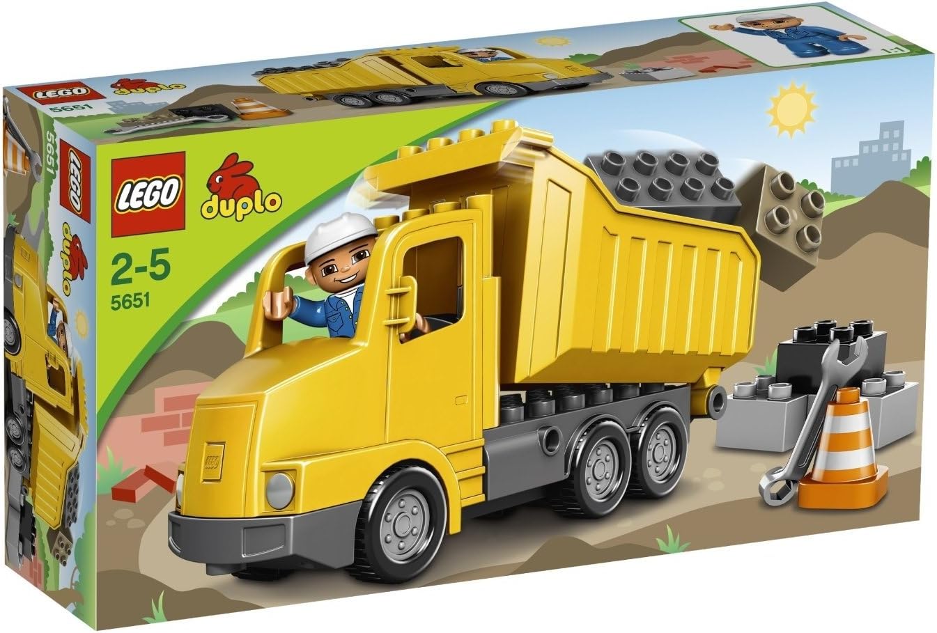 duplo yellow truck