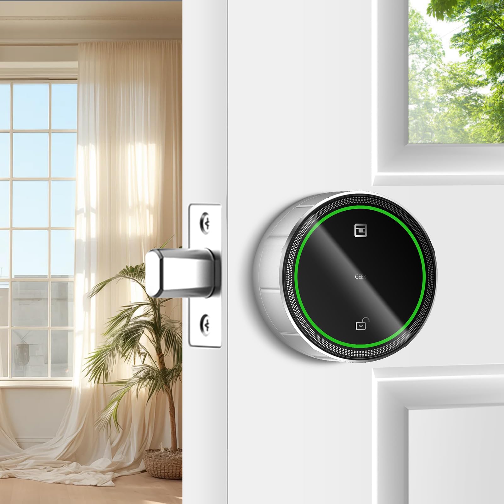 InstaLock Smart Remote Door Lock For Existing Deadbolt - Installs In 30 Seconds Enjoy Automatic Keyless Entry With Tool Free Installation Includes Conversion Kit And Two Wireless Remotes Bronze