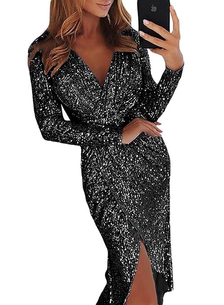 long sleeve wrap gown