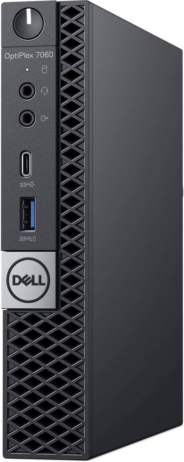 Dell Optiplex 7060 Micro Form Factor Desktop, Intel 6-Core i7 8700T 2.4Ghz, 8GB DDR4, 512GB NVMe M.2 SSD, USB Type C, Windows 10 Pro (Renewed)