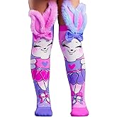 MADMIA Ballerina Bunny Knee-High Socks – Colorful Dress-Up Socks for Kids & Adults, Fun Crazy Sock Day Gift