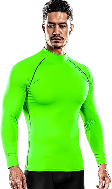 Amazon ドィアルスキン Drskin スポーツインナーウエア 長袖 ハイネック スポーツシャツ Uvカット 吸汗速乾 コンプレッションウェア 2xl Slg081 コンプレッショントップス 通販