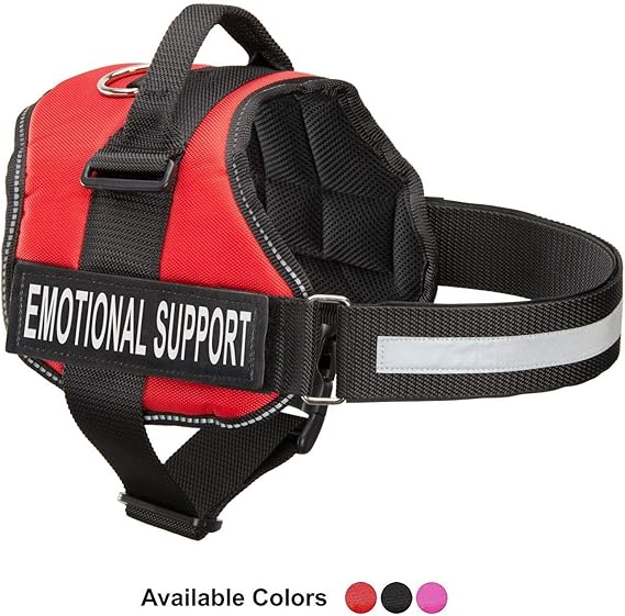 Emotional Support Dog Vest Harness with Reflective Straps
