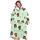 Narecte Cozy Oversized Blanket Hoodie Wearable Blanket Adults Soft Hooded Blanket Hoodie Birthday Gifts for Women Christmas