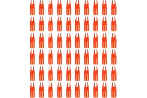 PATIKIL Archery Arrows Nocks 7mm, 60 Pcs Plastic Glue on Arrow Nock Replacement for Hunting Arrows Compound Bow Recurve Bow, 