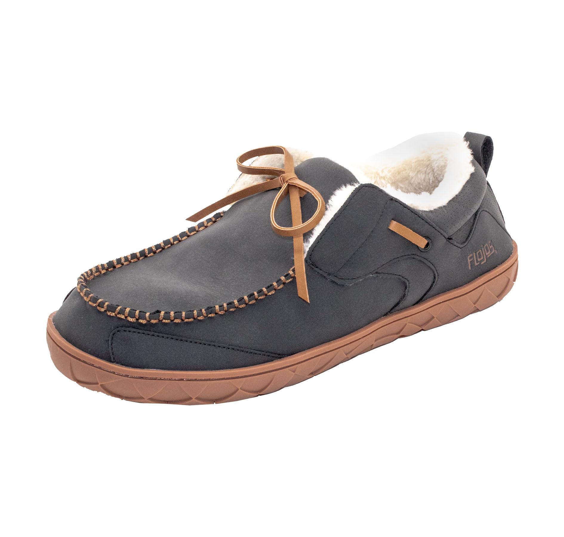 Photo 1 of Flojos Unisex Cancun Slipper, Black/Gum, 10 US Women