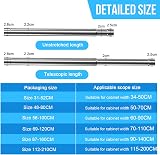 WAENLIR 56cm-100cm Extendable Stainless Steel Wardrobe Rail view 3