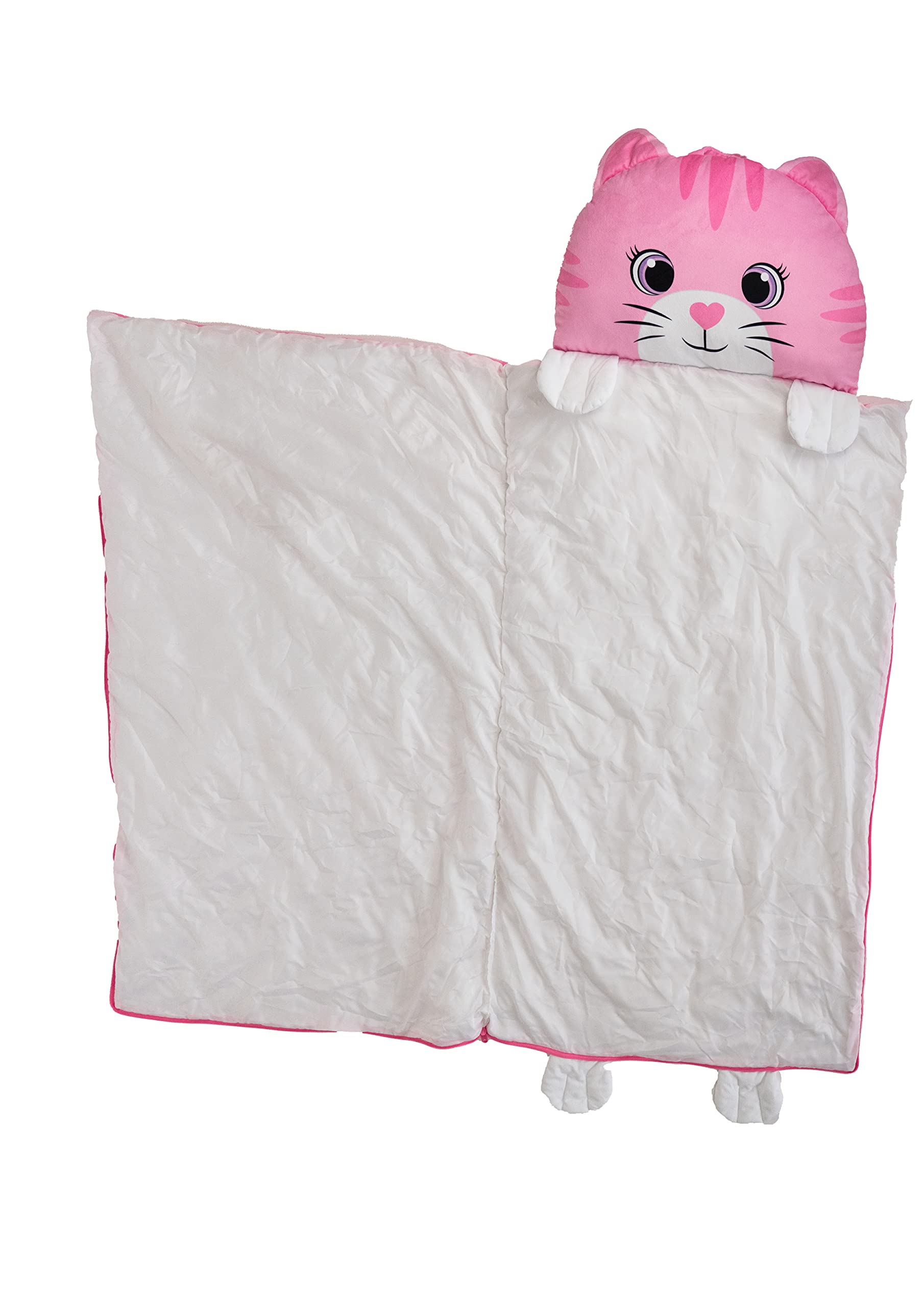 Kid's Nap Buddies Character Preschool Nap Mat, Toddler Sleeping Bag with Pillow for Daycare, Ages 3+