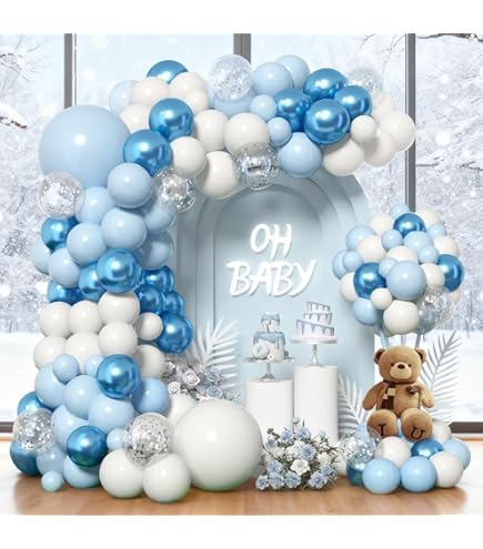 Fête D'hiver Au Pays Des Merveilles, Givré, Flocon De Neige, Ballon De Noël, Bleu Violet, Argent, Princesse, Anniversaire, Nouvel An, Décoration, Articles De Fête - Canada