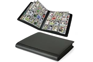 Arkeiliy Premium Ringless Trading Card Binder - 1024 Capacity, 16 Side-Loading Pockets per Page, Archival Quality Protection & Anti-Slip Spine for TCG, MTG, Sports Cards (Black II)