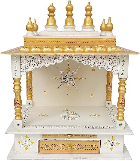 Amazon Com Pooja Mandir Pooja Mandap De Madera Para Colgar En