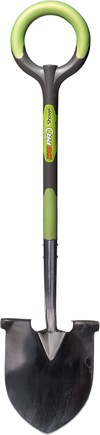 Radius Garden 202 PRO Garden Stainless Steel Shovel, Original Green : Shovel With Ergonomic Handle : Garden & Outdoor