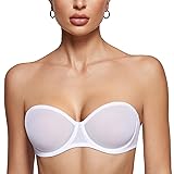 INLYRIC Women's Sheer Strapless Bras Mesh Sexy