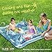 KLEEGER Baby Wading Kiddie Pool: Outdoor Squirt & Splash Water Fun For Toddlers, Simple Instant Set Up (Square Sea Theme)