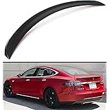 Cuztom Tuning Matt Matte Dry Carbon Fiber Sport Trunk Lid Spoiler Wing for 2012-2021 Tesla Model S 75D P85 P90D P100D Long Ra