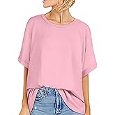 Oversized Tshirts for Women Summer Short Sleeve Casual Basic Tee Tops Loose Fit Shirts