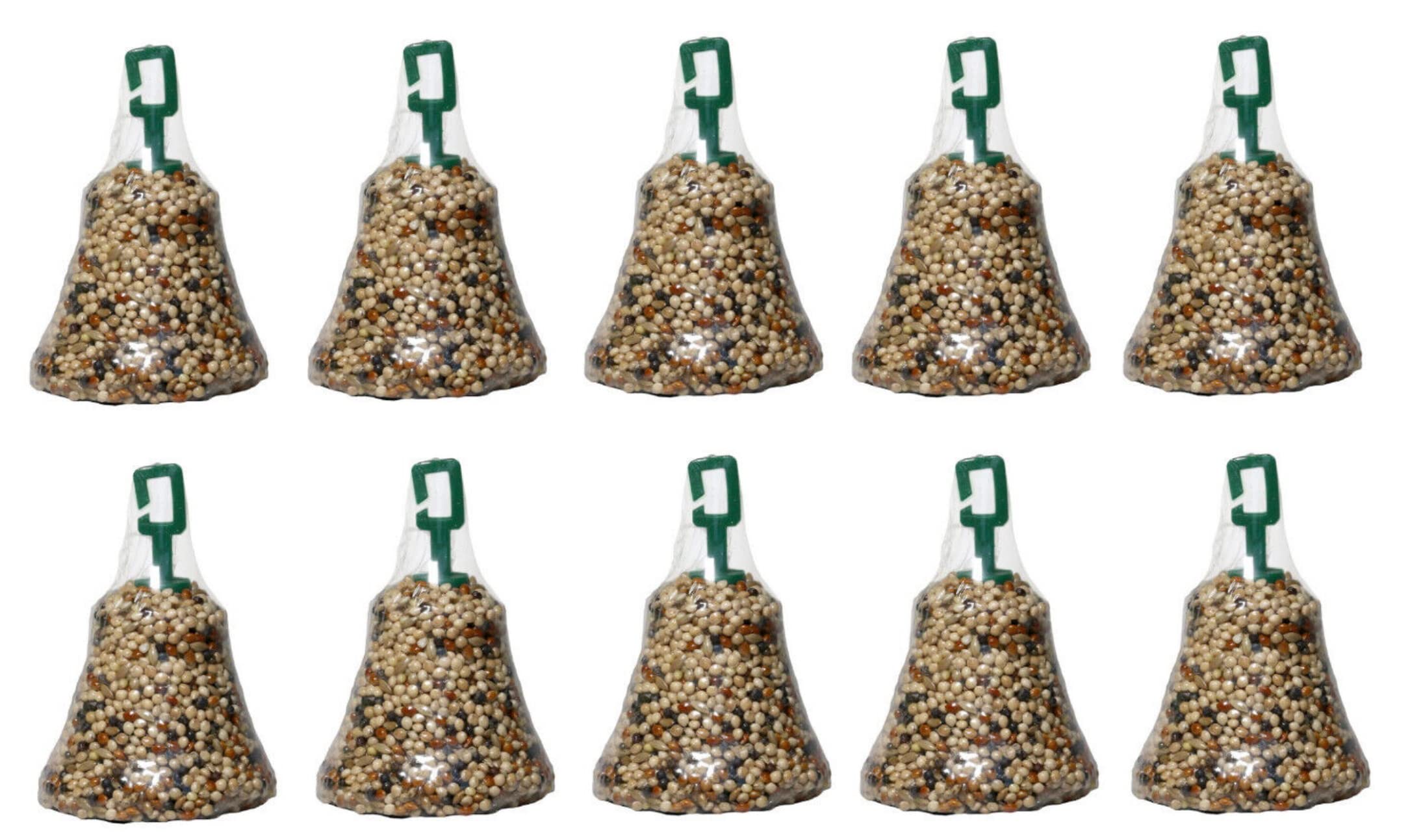 10 PACK JOHNSONS CANARY SEED BELLS FINCHES LINNETS BIRD TREATS HANGING SEED BELLS 34G
