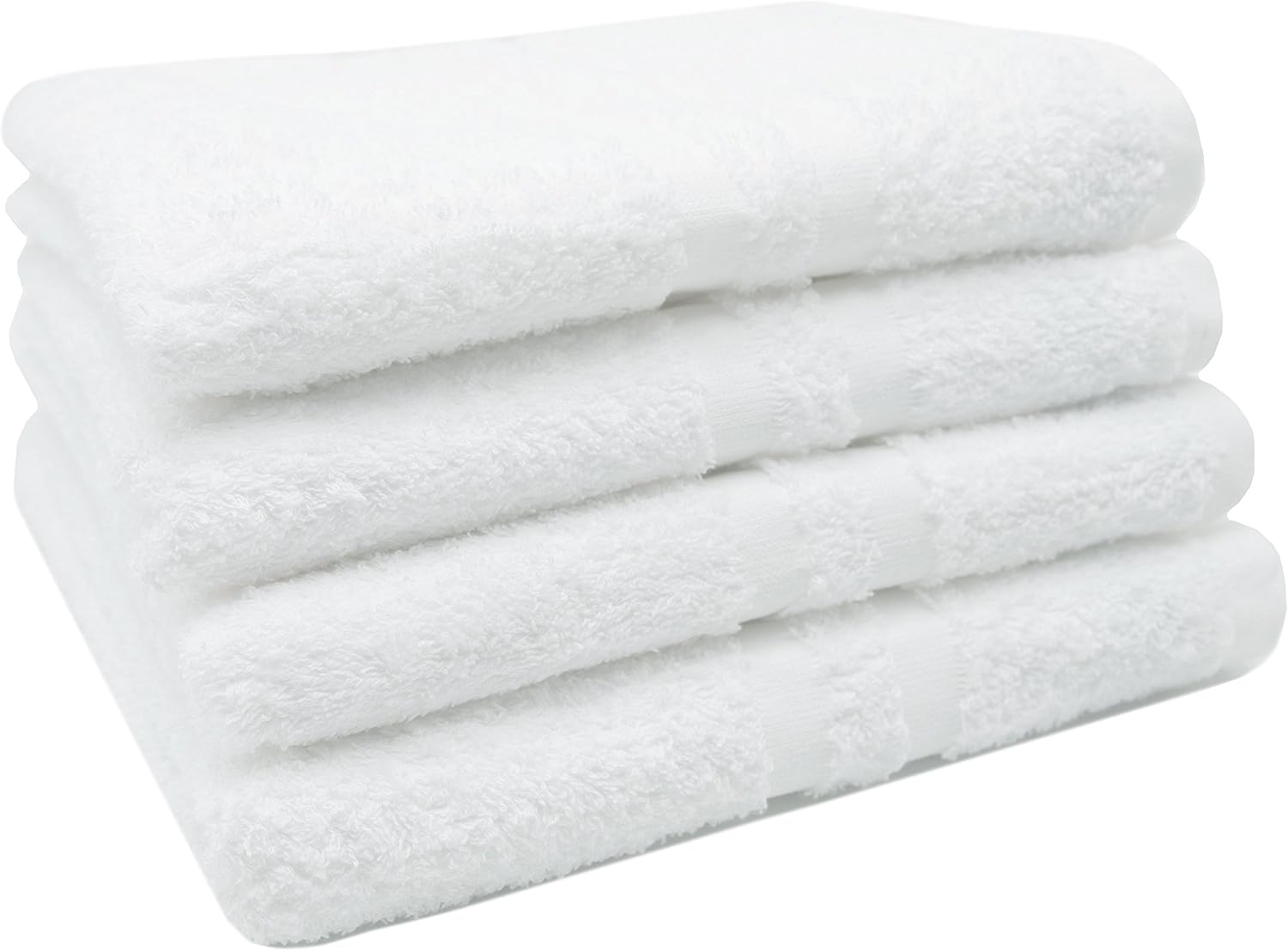 Zollner® Amalfi terry towel / bath towel set, white, 100% cotton - Image 4