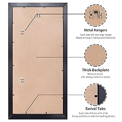 LaVie Home 4x12 Picture Frame Black, Panoramic