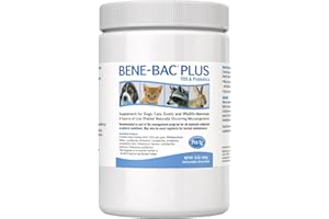 PetAg Bene-Bac Plus - 1 lb Powder - FOS & Probiotics for Dogs, Cats, Exotic & Wildlife Mammals