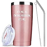 ATHAND It's Me. Hi. I'm The Problem,Music Lover Gift,Fans Merch,20 Oz Stainless Steel Insulated Iced Coffee Tumble,Funny Travel Coffee Mug Cup Water Bottle,Birthday Gifts for Music Lovers Women Men