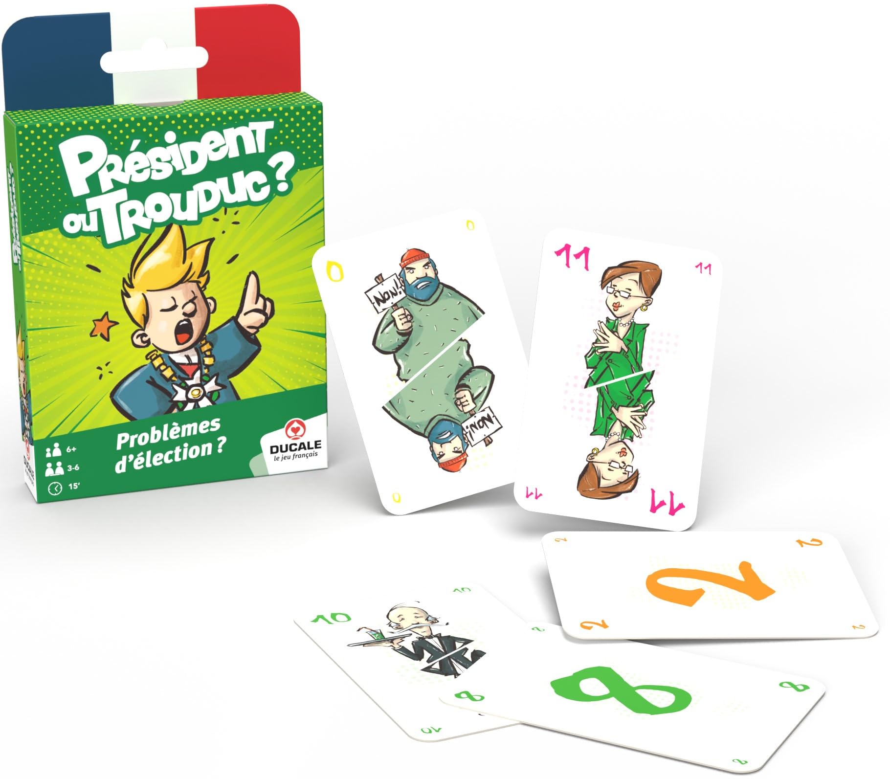 La Ducale - The Junior President - Children's and Family Card Game - 3 to 6 Players - Ages 6 and above