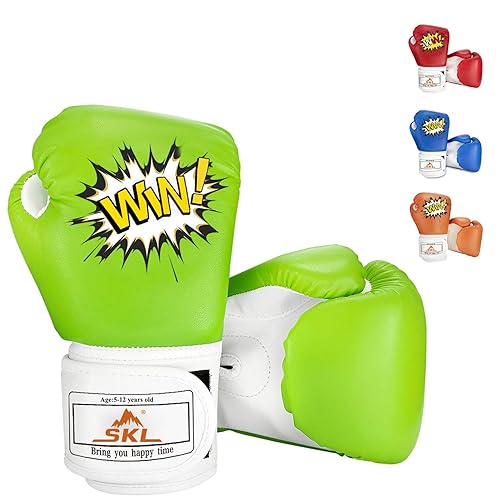 Kids Boxing Gloves, SKL Boxing Gloves for Kids Boys Girls 3-15