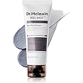 Dr.Melaxin Peel Shot Black Rice Mochi Whip Cleanser 100ml formulated for blackheads, clogged pores, excess sebum, and dull skin