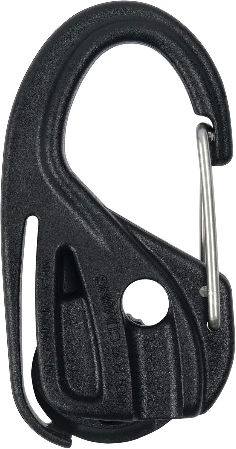 Nite Ize NCJ-01-4R3 CamJam Tightener Plastic Tie Down Mechanism Without Cord, 4-Pack, Black, 4 Count - - 