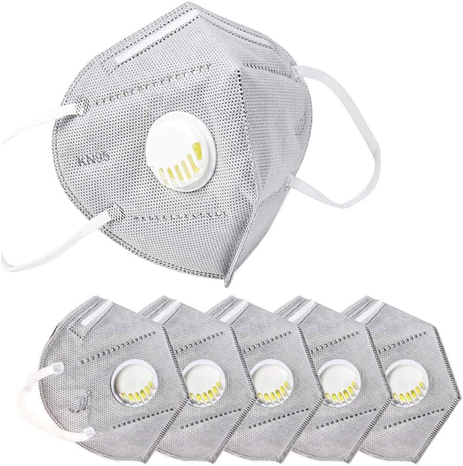 5 PCS Professional Multi-Purpose Grey Valved Respirator Protection