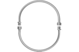 HOMYEP Faucet Supply Lines Extension, 13 Inch, 2-Pack 3/8" Male to Female Faucet cUPC Water Hose Extender for Bathroom Kitchen, Braided Stainless Steel