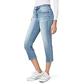 Angels Forever Young Womens Everluxe Sculpt Straight 23.5" Crop Jeans