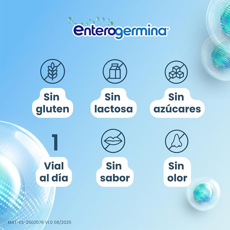 Probiótico Niños y Adultos |Ayuda Salud Intestinal I 20 Viales Bebibles 5 ml| Sin Sabor, Sin Azúcar, Sin Gluten I Bacillus Clausii 4.000 Millones UFC — foto 5 de 8