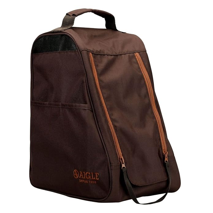 Aigle Wellington Welly Boot Bag Wellies Waterproof Shoe Carrier Original Brown (Ankle Boot Bag